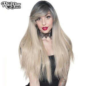 Rockstar wigs Bella Dark root blonde mix
